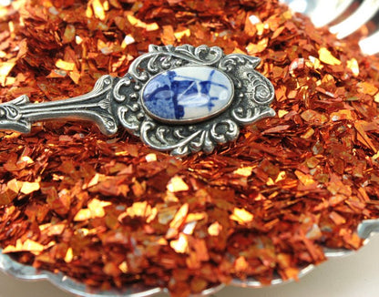 Orange - Dark Orange Super Shard Glitter