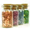 4 Bottle Set - Blue Green Lilac Seashell Super Shards  311-SSG2