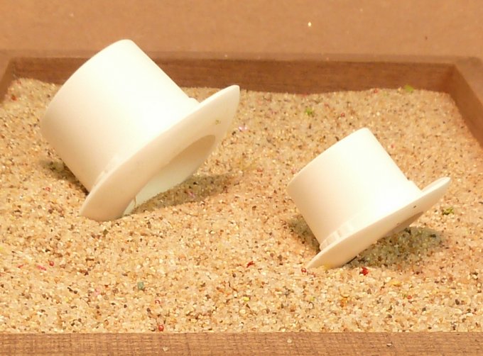 Top Hat - Large White - #203-3-146
