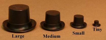 Top Hat - Small Black- Set of 6 - #203-3-147