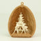 Walnut Shell with Two Deer - 203-3-137C