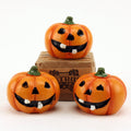 Jack-O-Lantern Pumpkins- 1" Dia. - Set of 3 - XC-1208