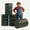 Industrial Barrels - Green - Set of 4 - 1:24 Scale - 101-0606