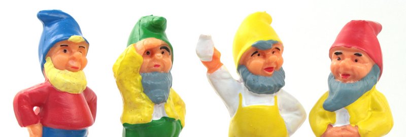 Gnomes - Dwarfs Set - 2.25" - Set of 7 - #149-0303s