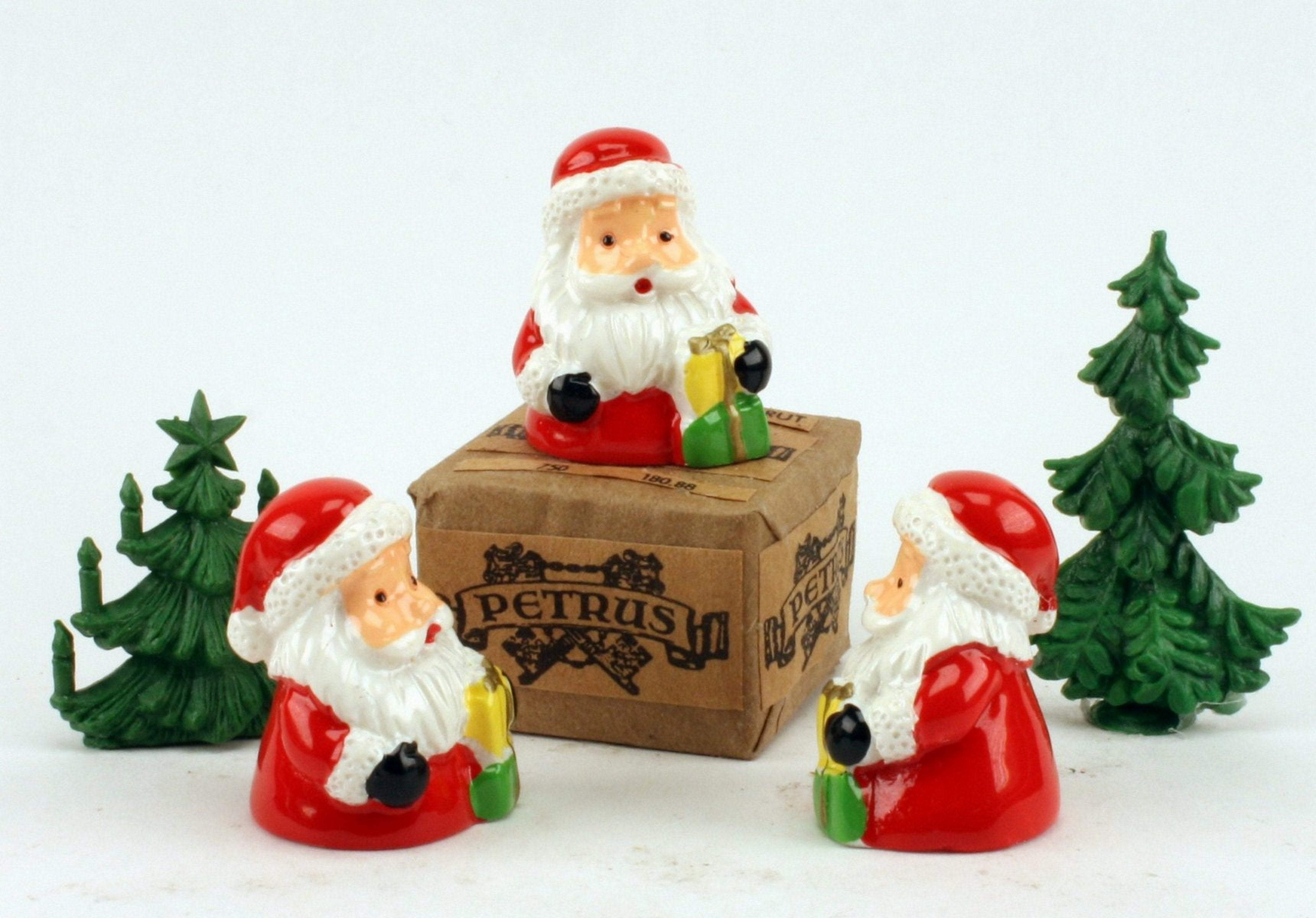 Santa - 1.25" Half-Bust - Set of 3 - Holiday Minis - 204-8803
