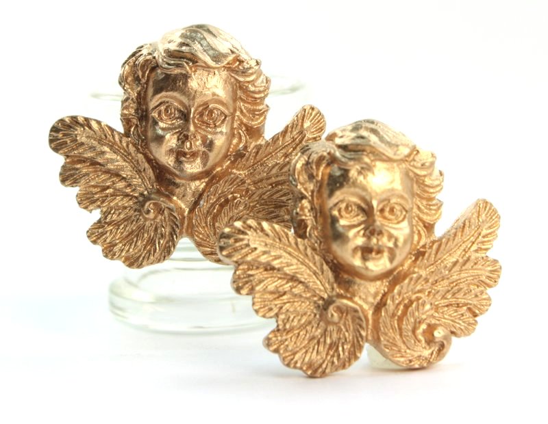 Golden Angels Figurine Heads - Set of 4 - 205-0487