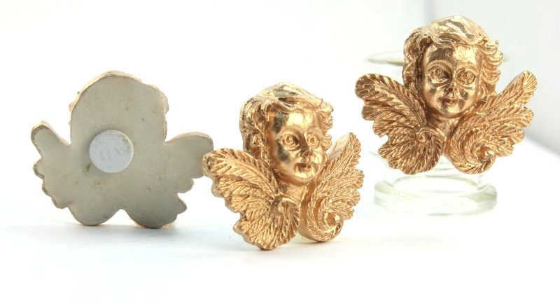 Golden Angels Figurine Heads - Set of 4 - 205-0487
