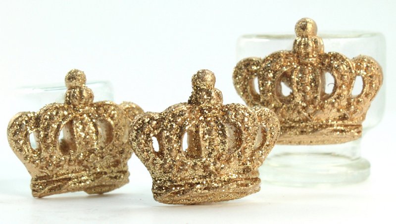 Golden Sparkle Crowns - Set of 4 - 205-1844