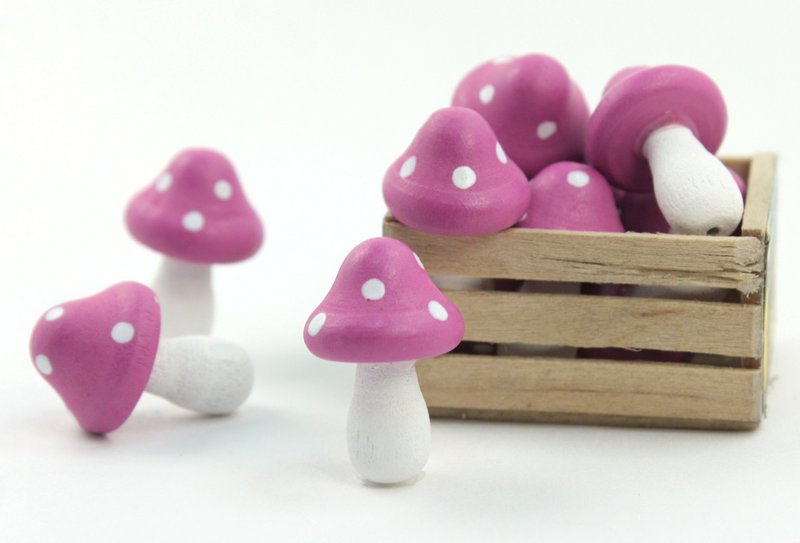 Fuchsia - Royal Fuchsia - Wood - Hand Crafted - 3/4"  218-0128