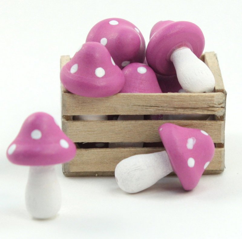 Fuchsia - Royal Fuchsia - Wood - Hand Crafted - 3/4"  218-0128