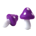 Violet - Wood - Hand Crafted - 3/4" Mushrooms 218-0136