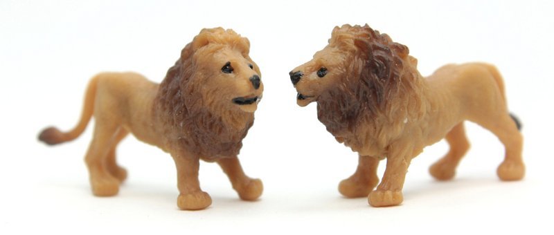 Lions -  1" Long - Set of 4 - 234-2922