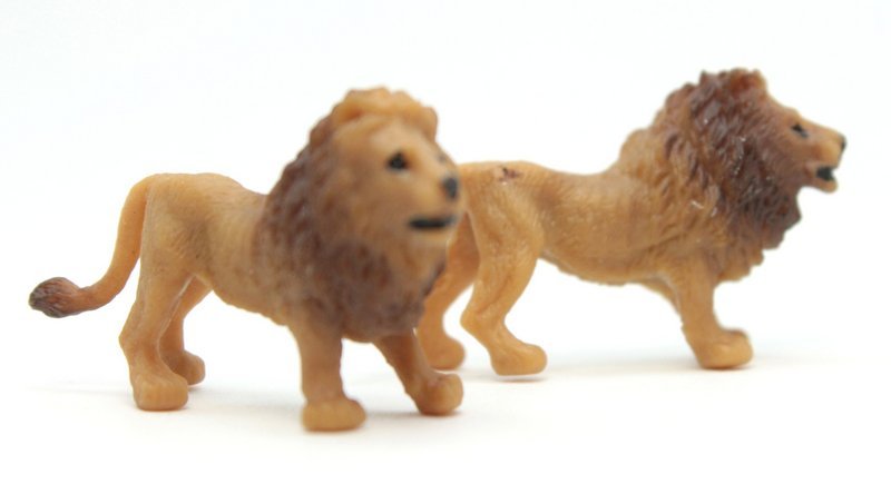 Lions -  1" Long - Set of 4 - 234-2922