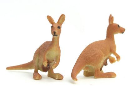 Kangaroo with Baby -  Hand Painted -  Set of 4 - 234-4022