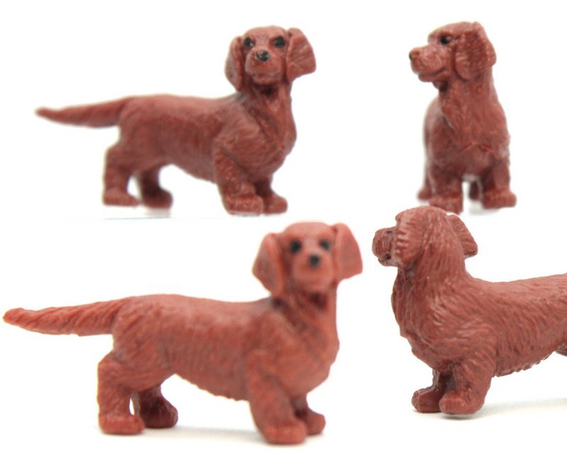 Dachshunds -  1" Tall - Set of 4 - 235-0122