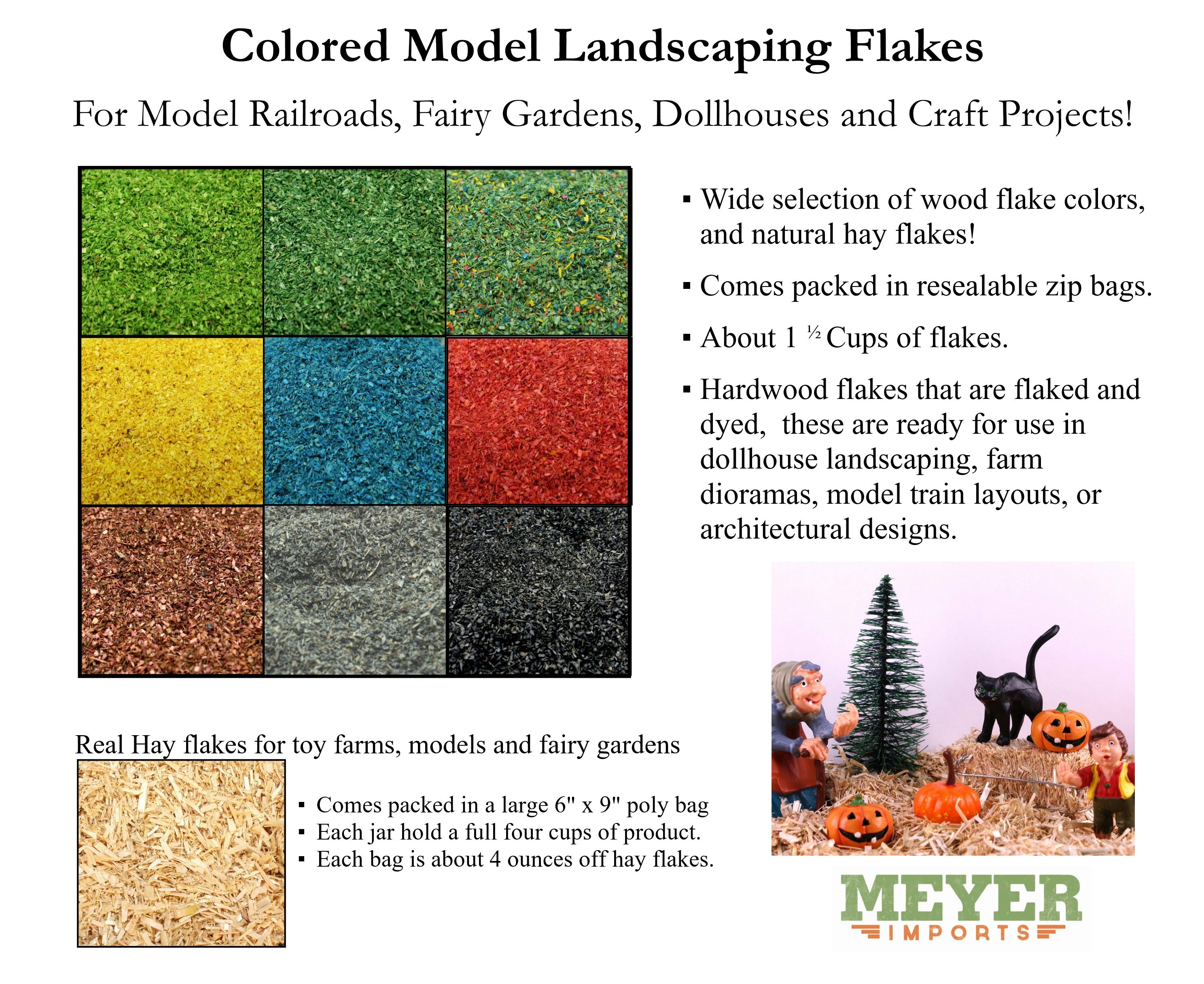 Gray (Light Gray) Model Scenery Flakes - 2oz Zipbag - 311-0747