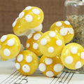 Golden Yellow - Small Cotton Mushrooms -  6-002-1Y