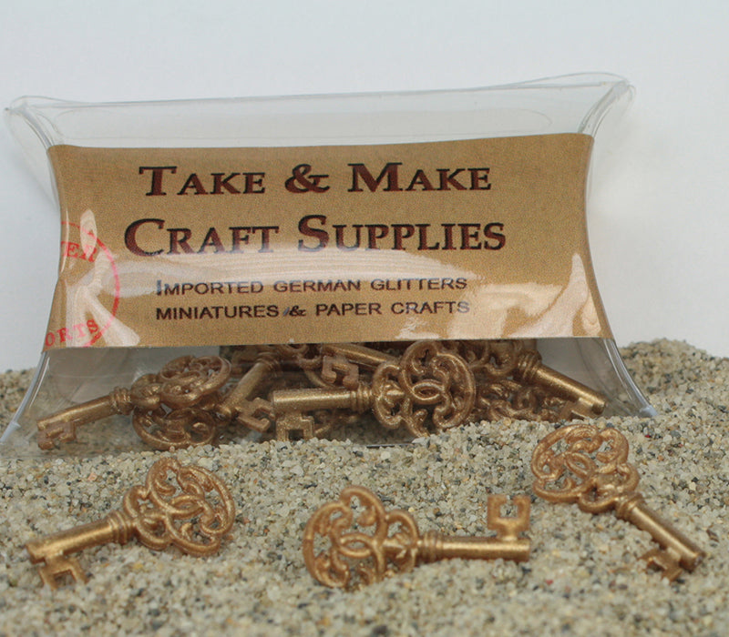 Vintage Gold Keys - 12 pcs - German - IV3-2452