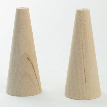 Wooden Craft Cones - 20 Pieces - 1  3/4" Tall - IV3-2483