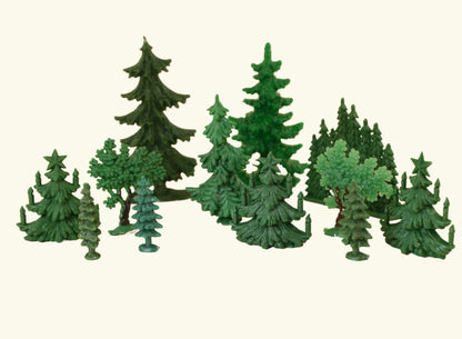 Fairytale "Flatback" Mixed Trees - German - 12 pcs - IV3-2512