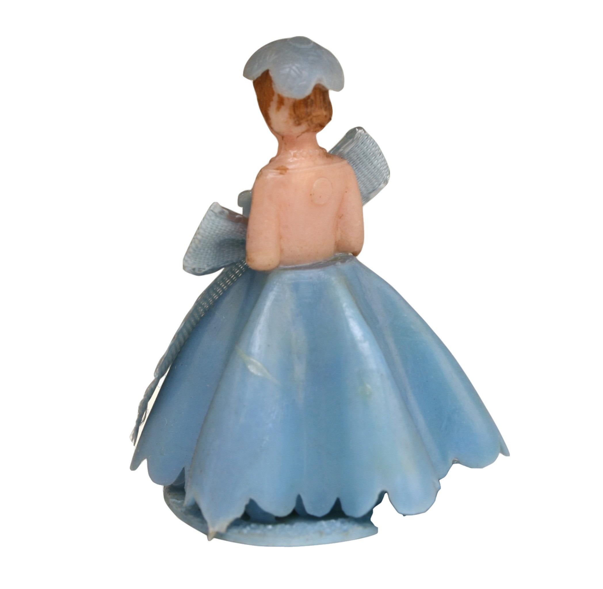 Bridesmaid - Blue Gown - 1.5" Tall - 1960 Vintage - IV3-3620