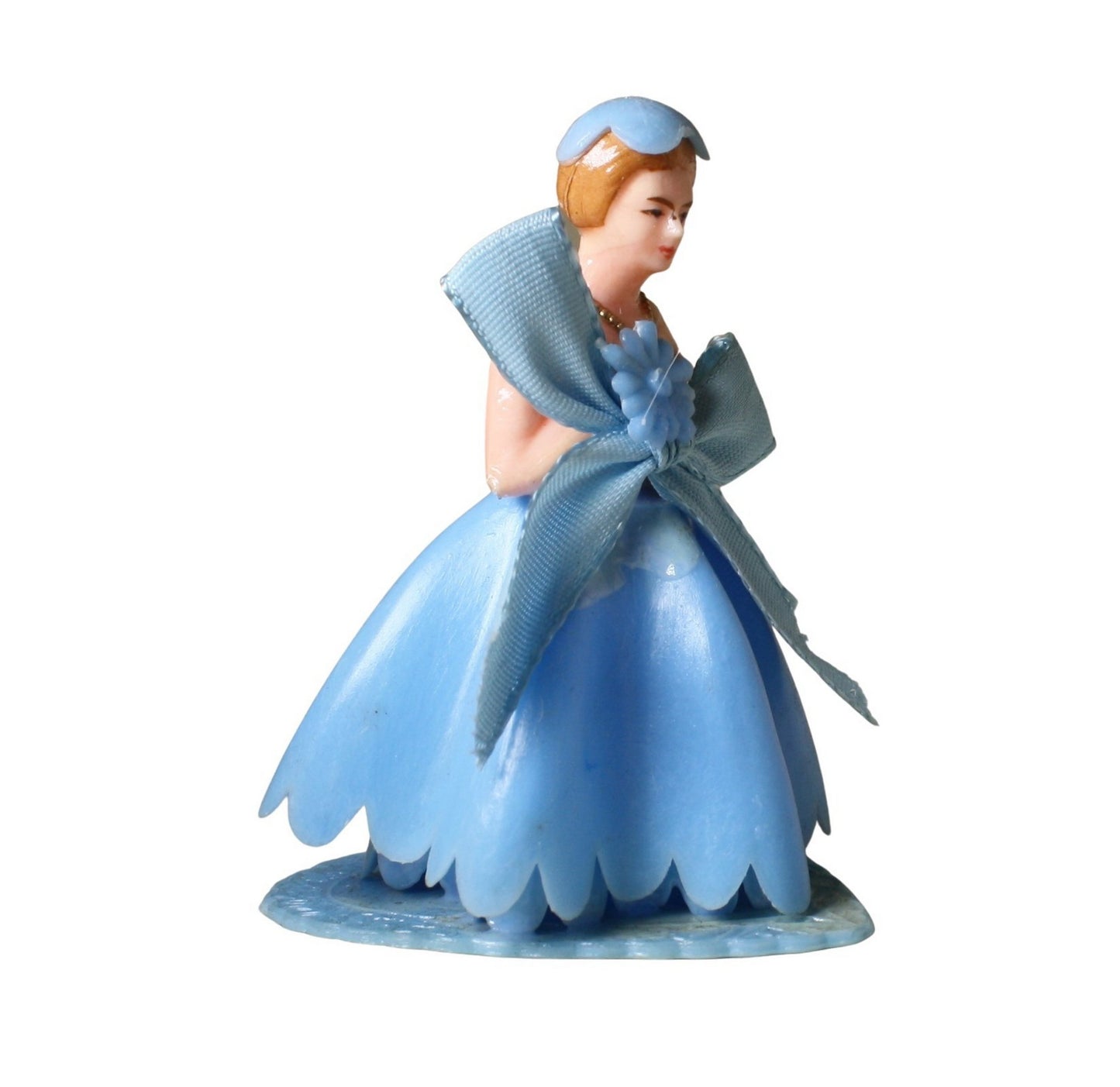 Bridesmaid - Blue Gown - 3" Tall - 1960 Vintage - IV3-3642