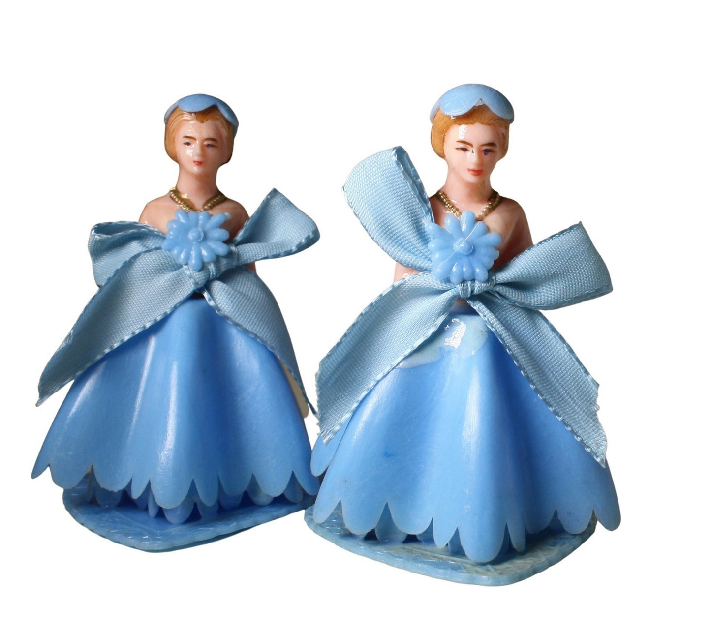 Bridesmaid - Blue Gown - 3" Tall - 1960 Vintage - IV3-3642